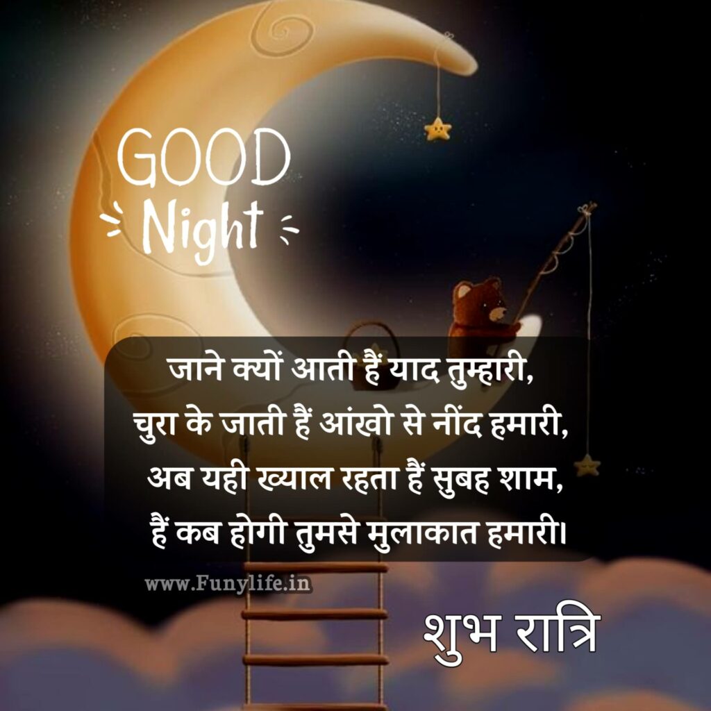 Good Night Shayari In Hindi