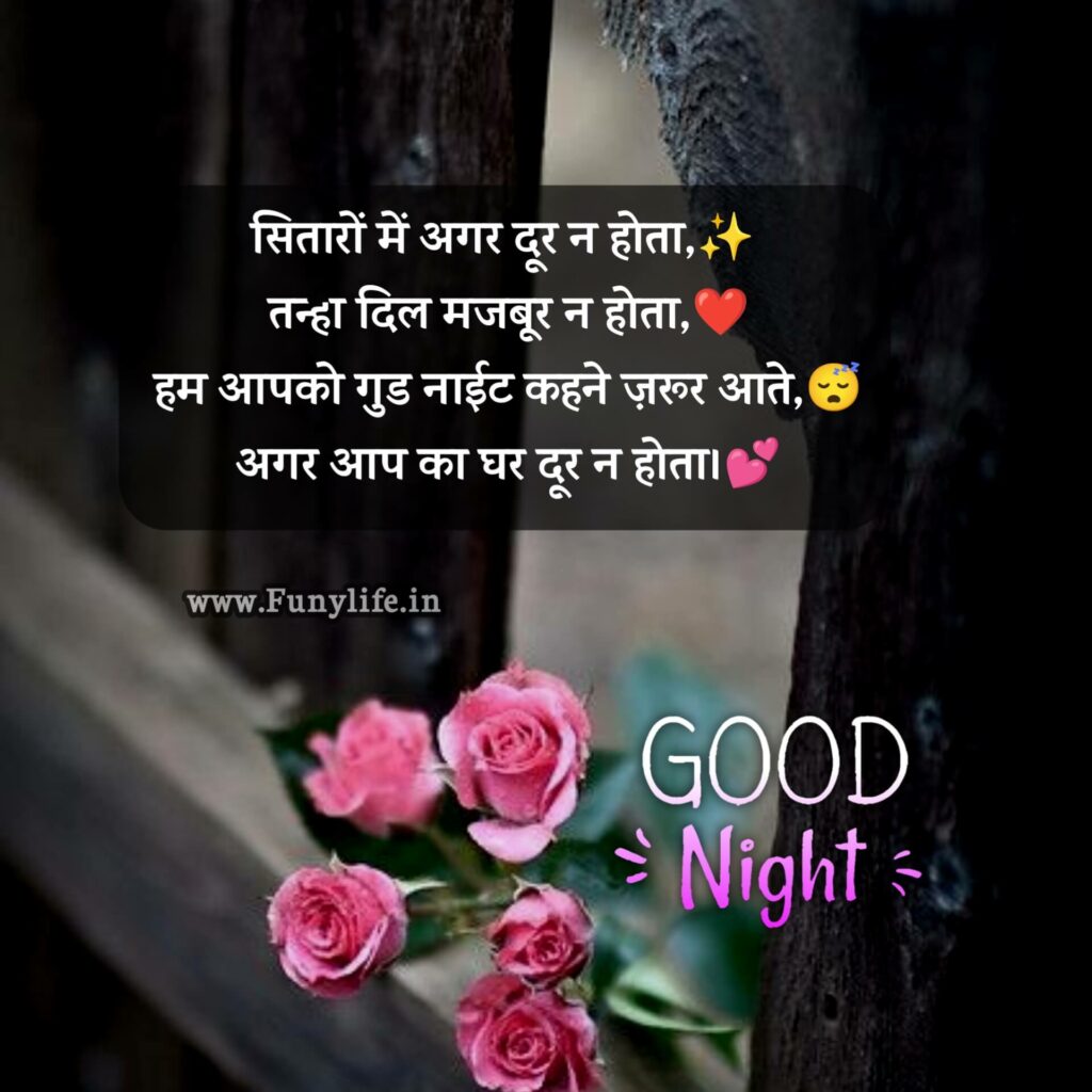 Latest Good Night Shayari In Hindi