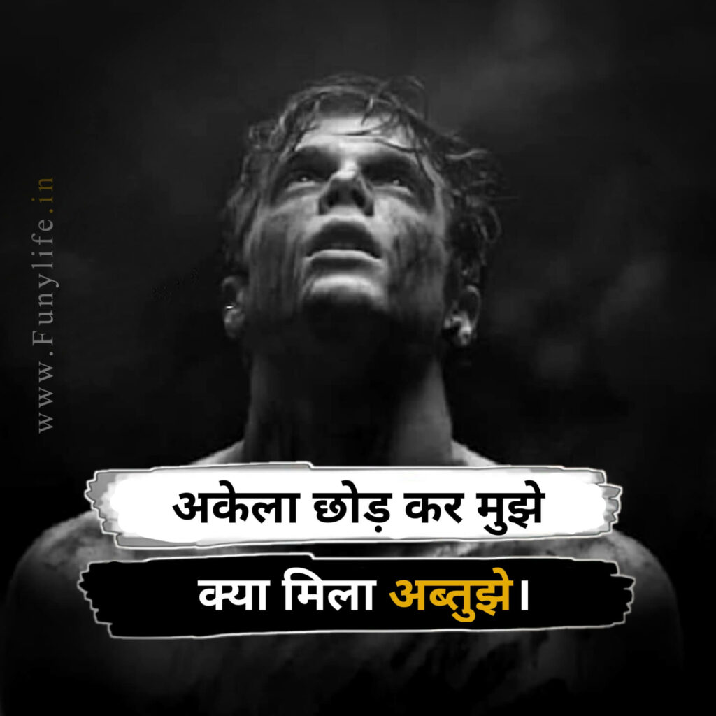 2 Line Attitude Shayari